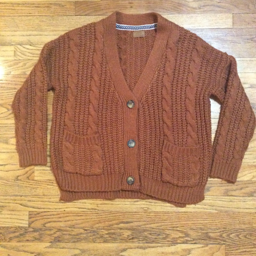 POL Chunky Oversized Cardigan Sweater